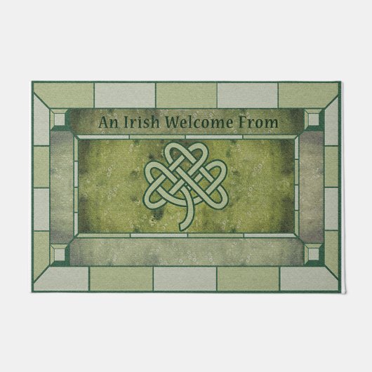 Paillasson Un Accueil Irlandais De Rug, Décor Irlandais (Devant)