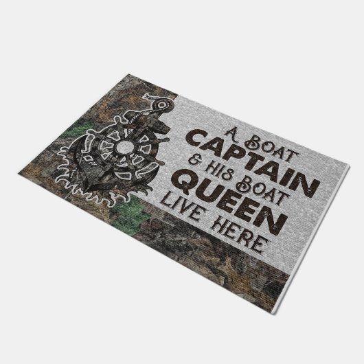 Paillasson Un Capitaine De Bateau Et Sa Reine De Bateau (Incliné)