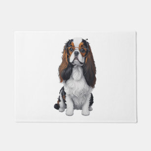 Paillasson Un chien mignon, le roi Charles Spaniel