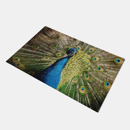 Paillasson Un paon caché (Incliné)