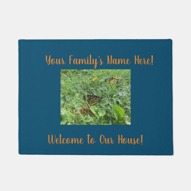 Paillasson Un papillon monarque (Devant)