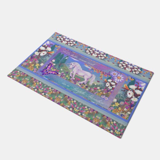 Paillasson Un paradis mauve (Incliné)