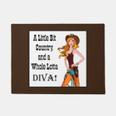 Paillasson "Un petit pays et toute une Lotta DIVA" (Devant)