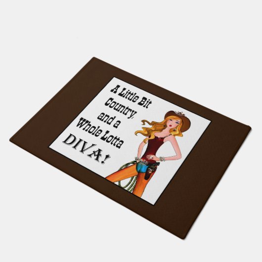 Paillasson "Un petit pays et toute une Lotta DIVA" (Incliné)