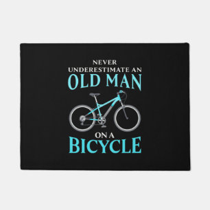 Paillasson Un Vieux Homme À Vélo