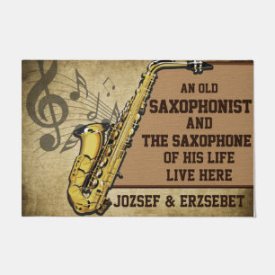 Paillasson Un Vieux Saxophoniste Et Sa Vie Vivent Ici Mat
