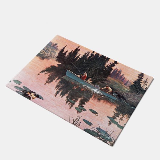 Paillasson Une belle capture par John Clymer (Incliné)