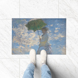 Paillasson Une femme avec un parasol Paysage français