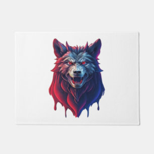 Paillasson Une illustration détaillée face diabolique ninja w