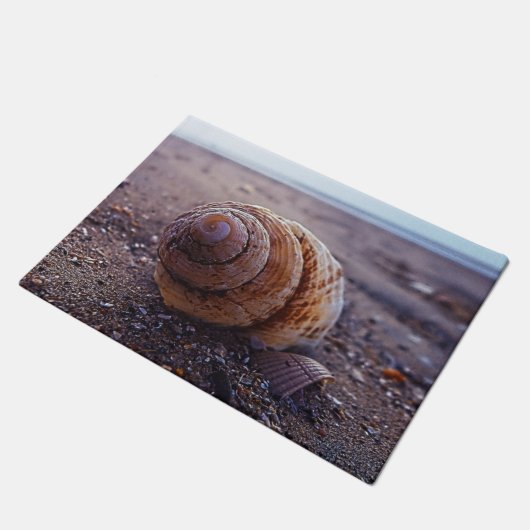 Paillasson Une macro vue de Shell en spirale (Incliné)