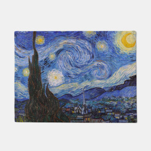 Paillasson Une nuit étoilée : Saint Remy par Vincent Van Gogh