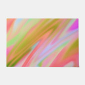 Paillasson Unique tendance Rose bleu vert vert vert abstrait  (Devant)