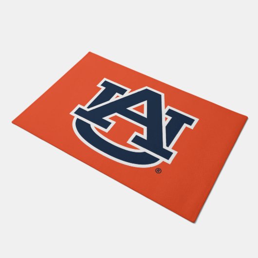 Paillasson Université d'Auburn | Auburn UA Logo (Incliné)