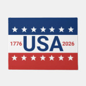 Paillasson USA 1776 2026 250th Anniversary Red White Blue (Devant)