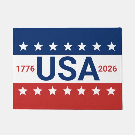 Paillasson USA 1776 2026 250th Anniversary Red White Blue (Devant)