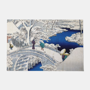 Paillasson Utagawa Hiroshige - Pont des tambours à Meguro