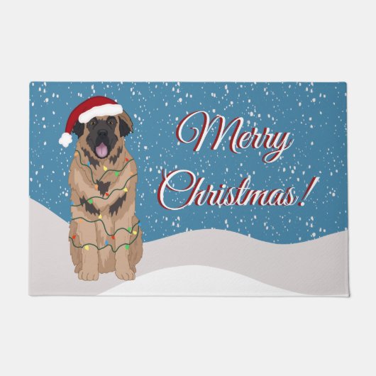 Paillasson Vacances Noël Leonberger (Devant)