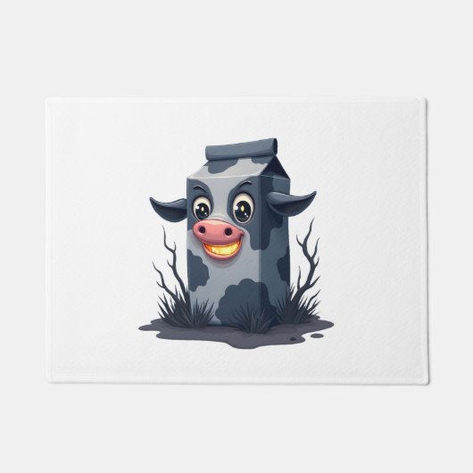Paillasson Vache de carton de lait maudit (Devant)