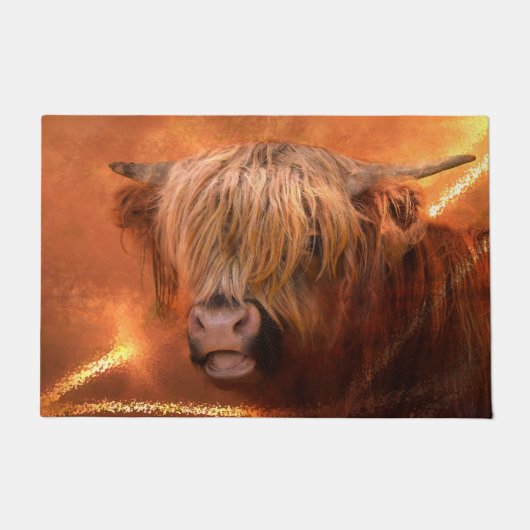 Paillasson Vache de Highland (Devant)