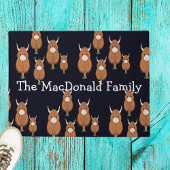 Paillasson Vache Highland personnalisée