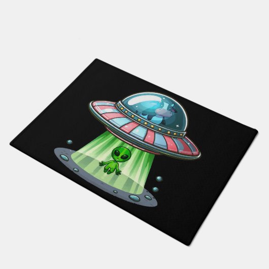 Paillasson Vache qui enlève un Alien (Incliné)