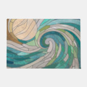Paillasson Vague et lune de mosaïque (Devant)