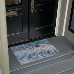 Paillasson Vagues bleu océan