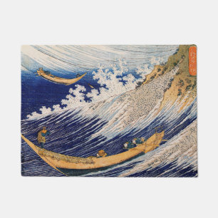 Paillasson Vagues océaniques Hokusai Bateaux en mer
