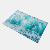 Paillasson Vagues tropicales de l'océan bleu (Incliné)