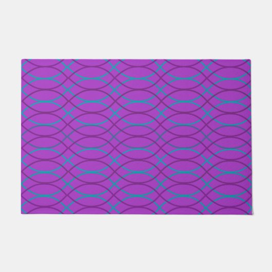 Paillasson Vagues violettes (Devant)