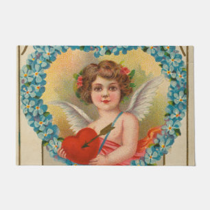 Paillasson Valentin vintage, Stecher Litho Company, vers 1910
