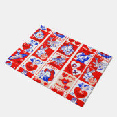 Paillasson Valentine Retro Love Hugs Motif (Incliné)