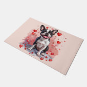 Paillasson Valentines Day Boston Terrier Dog (Incliné)