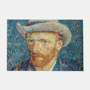 Paillasson Van Gogh - Autoportrait avec un Casquette gris