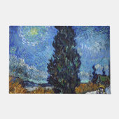 Paillasson Van Gogh Road Avec Cyprès Impressionnisme (Devant)