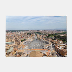 Paillasson Vatican, Italie : Vue aérienne Carré de Saint-Pier