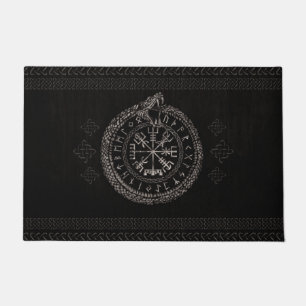 Paillasson Vegvisir avec Ouroboros et runes