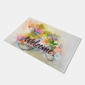 Paillasson Vélo et fleurs  (Incliné)