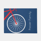 Paillasson Vélo rouge et blanc (Devant)