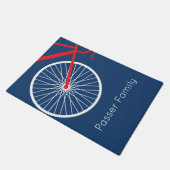 Paillasson Vélo rouge et blanc (Incliné)
