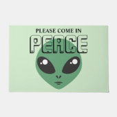 Paillasson Venez en paix Alien (Devant)