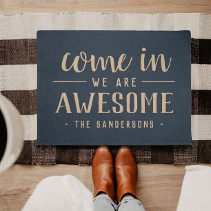 Paillasson Venez, Nous Sommes Impressionnants Personnalisés