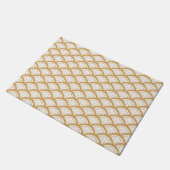 Paillasson Ventilateur or et blanc Art déco Motif (Incliné)