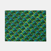 Paillasson Vert comme émeraude sous une râpe dorée ? (Devant)