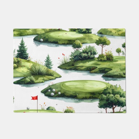 Paillasson Vert de putting de golf (Devant)
