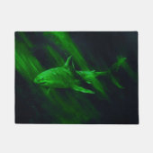 Paillasson Vert requin 18 x 24 (Devant)