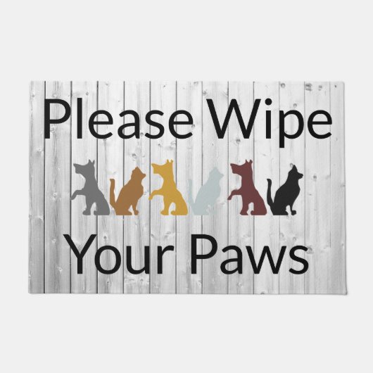 Paillasson Veuillez effacer vos pattes (Devant)