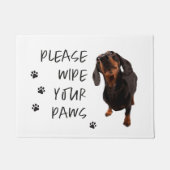 Paillasson veuillez essuyer vos pattes chien photo doormat (Devant)