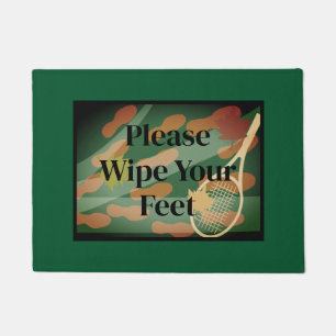 Paillasson Veuillez essuyer vos pieds tennis club porte