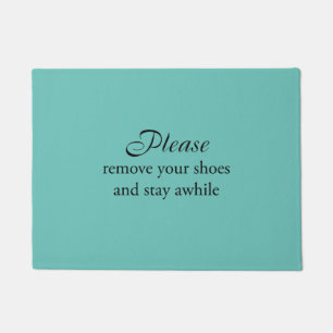 Paillasson Veuillez retirer vos chaussures et rester à l'étag